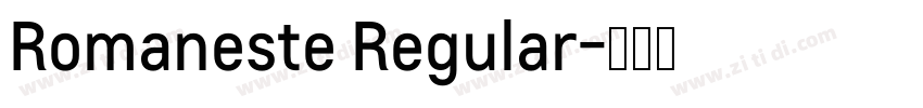 Romaneste Regular字体转换
